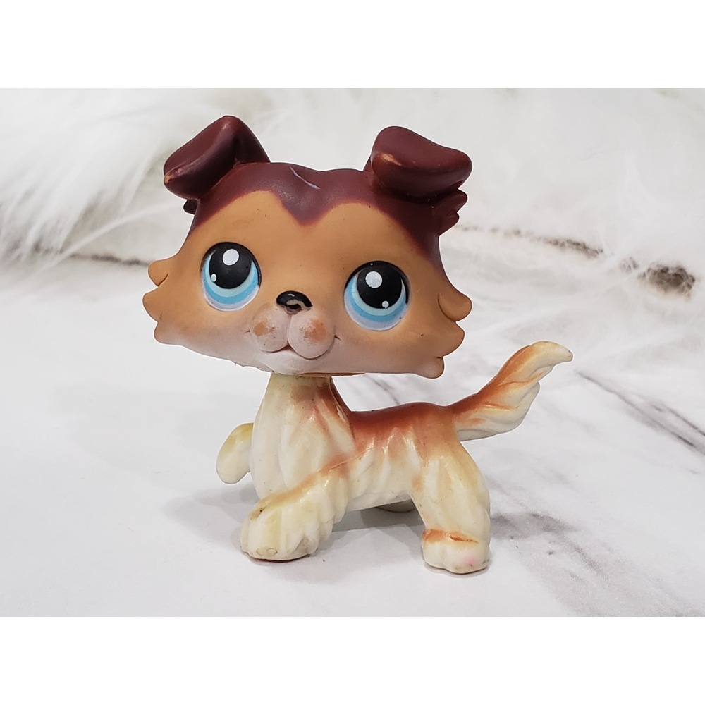 LITTLEST PET SHOP LPS #58 Collie Paw Up Authentic Hasbro